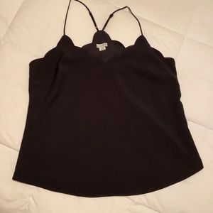 J by J. Crew scallop tank shell